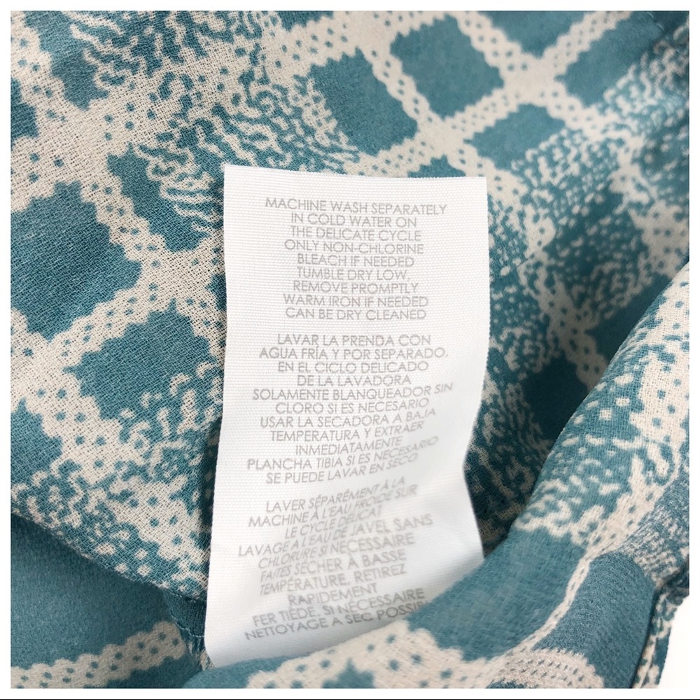 Cabi Wrap Front Blouse Windowpane Check Print Siz… - image 6